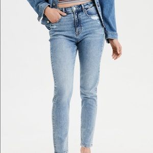 American Eagle Acid Wash Mom Jeans